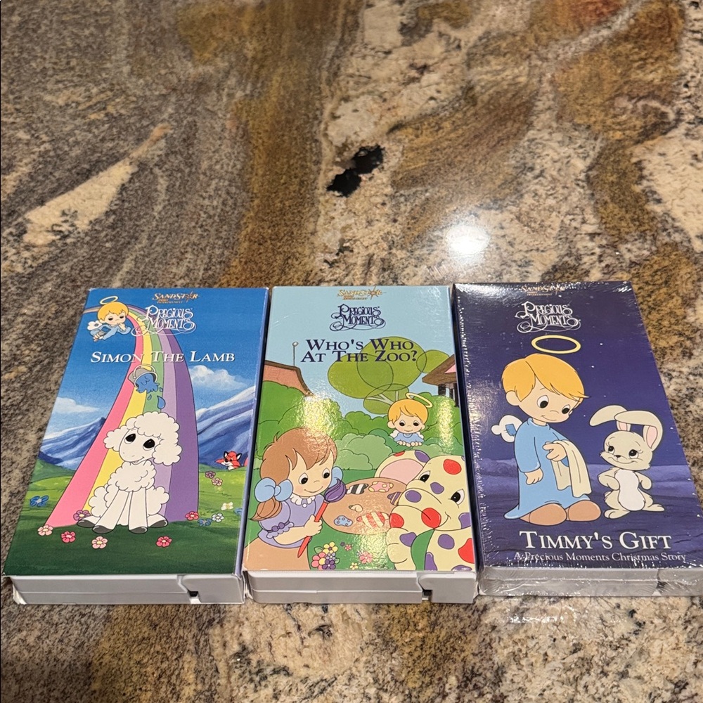 Lot Of 3 Vintage VHS Tapes, Precious Moments